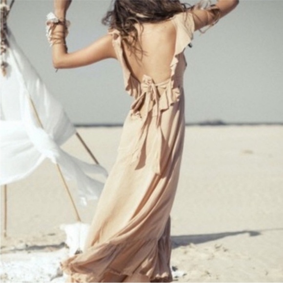 Spell and the Gypsy Collective RARE ivory Woodstock dress vintage - Picture 2 of 8